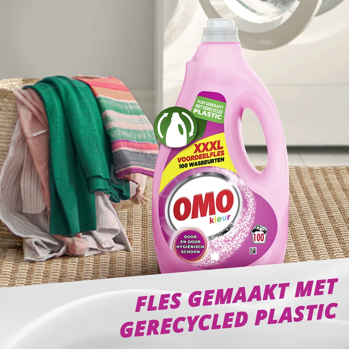 Omo Vloeibaar Wasmiddel Kleur - 100 Wasbeurten - Grootverpakking 9 Omo Vloeibaar Wasmiddel Kleur - 100 Wasbeurten - Grootverpakking - Afbeelding 7