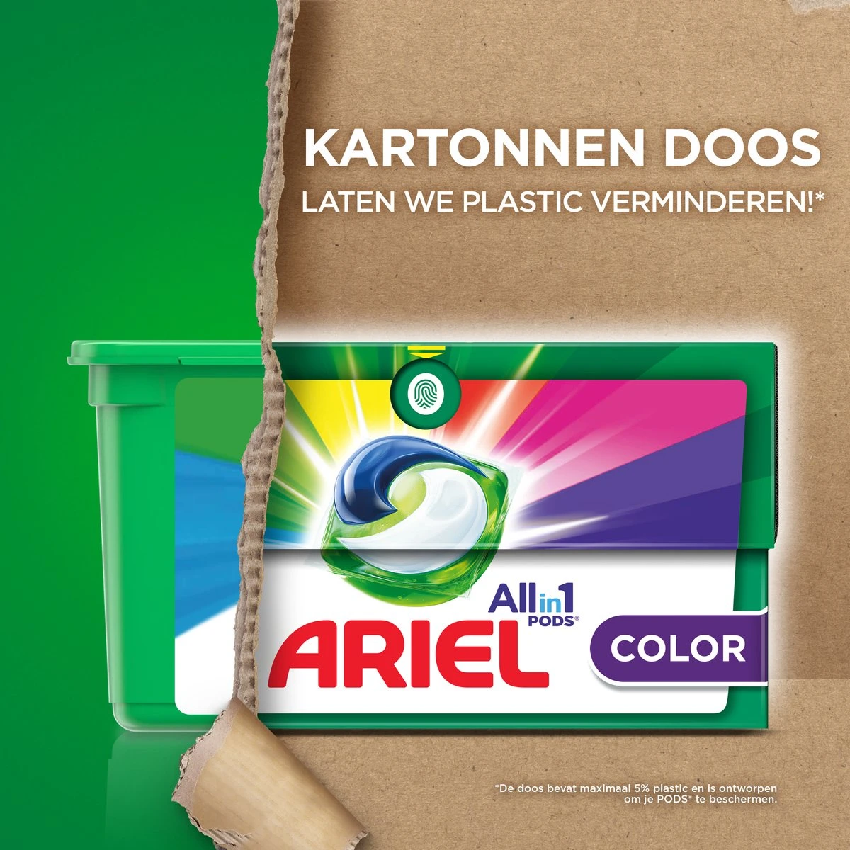 Ariel All In 1 Wasmiddel Pods - Kleur - 4 X 38 Wasbeurten - Voordeelverpakking 7 Ariel All In 1 Wasmiddel Pods - Kleur - 4 X 38 Wasbeurten - Voordeelverpakking - Afbeelding 5