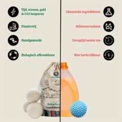 Merkloos Chinchilla® Drogerballen XXL - Set Van 6 Stuks - Herbruikbare Wasdrogerballen - Droogballen - Energiebesparing - Drogerballen Voor Wasdrogers - Wasbollen 11 Merkloos Chinchilla® Drogerballen XXL - Set Van 6 Stuks - Herbruikbare Wasdrogerballen - Droogballen - Energiebesparing - Drogerballen Voor Wasdrogers - Wasbollen -Huishoudelijke Schoonmaak 1200x1200 674
