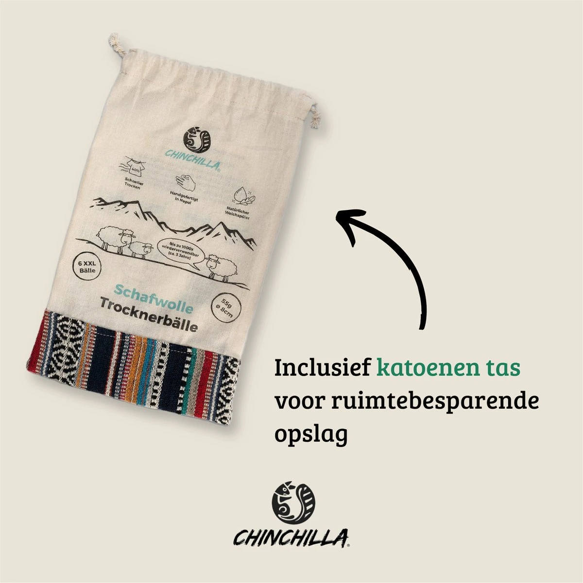 Merkloos Chinchilla® Drogerballen XXL - Set Van 6 Stuks - Herbruikbare Wasdrogerballen - Droogballen - Energiebesparing - Drogerballen Voor Wasdrogers - Wasbollen 9 Merkloos Chinchilla® Drogerballen XXL - Set Van 6 Stuks - Herbruikbare Wasdrogerballen - Droogballen - Energiebesparing - Drogerballen Voor Wasdrogers - Wasbollen - Afbeelding 7