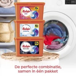 Robijn Color Black Velvet En Stralend Wit 3-in-1 Wascapsules Pakket - 3 X 15 Wasbeurten - Voordeelverpakking 18 Robijn Color Black Velvet En Stralend Wit 3-in-1 Wascapsules Pakket - 3 X 15 Wasbeurten - Voordeelverpakking -Huishoudelijke Schoonmaak 1200x1200 69