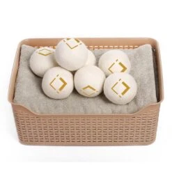 LuxerLiving Wasbol Set Van 6 - Droogt Tot 30% Sneller - Wasverzachter - Droger Ballen - Dryer Balls - Ecologisch - 100% Wol 10 LuxerLiving Wasbol Set Van 6 - Droogt Tot 30% Sneller - Wasverzachter - Droger Ballen - Dryer Balls - Ecologisch - 100% Wol -Huishoudelijke Schoonmaak 1200x1200 704