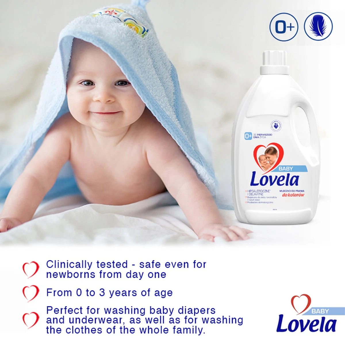 Lovela Baby - Hypoallergeen Wasmiddel Voor Het Wassen Van Gekleurde Baby- En Kinderkleding - 1.45 Liter 7 Lovela Baby - Hypoallergeen Wasmiddel Voor Het Wassen Van Gekleurde Baby- En Kinderkleding - 1.45 Liter - Afbeelding 5