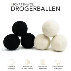 STEAMRS - 6x Wasdrogerballen - 100% Schapenwol - Verkort Droogtijd - Zachtere & Kreukloze Was 10 STEAMRS - 6x Wasdrogerballen - 100% Schapenwol - Verkort Droogtijd - Zachtere & Kreukloze Was -Huishoudelijke Schoonmaak 1200x1200 750