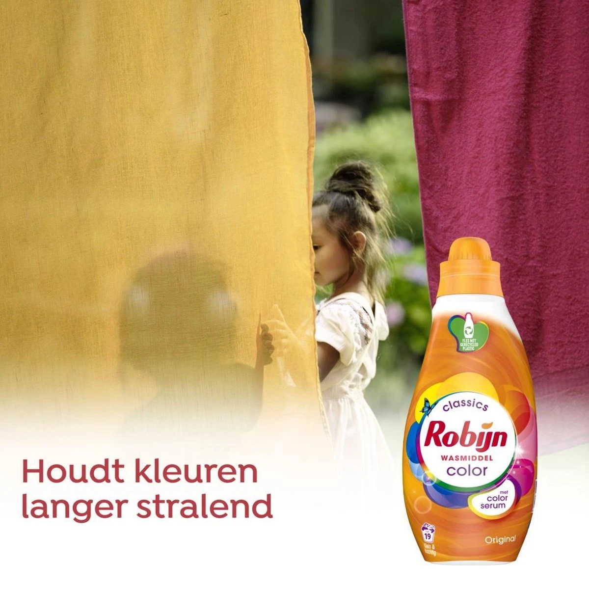 Robijn Klein & Krachtig Color Vloeibaar Wasmiddel - 8 X 19 Wasbeurten - Voordeelverpakking 10 Robijn Klein & Krachtig Color Vloeibaar Wasmiddel - 8 X 19 Wasbeurten - Voordeelverpakking - Afbeelding 8