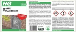 HG Graffitiverwijderaar - 600ml - Krachtig En Veilig - Biologisch Afbreekbaar 9 HG Graffitiverwijderaar - 600ml - Krachtig En Veilig - Biologisch Afbreekbaar -Huishoudelijke Schoonmaak 1200x513