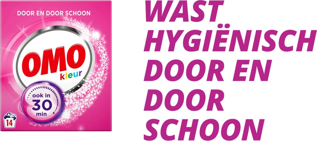 Omo Kleur Waspoeder - 6 X 14 Wasbeurten - Voordeelverpakking 7 Omo Kleur Waspoeder - 6 X 14 Wasbeurten - Voordeelverpakking - Afbeelding 5