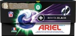 Ariel Wasmiddel Pods + Revitablack - Voor De Zwarte Was - 4 X 28 Wasbeurten - Voordeelverpakking 14 Ariel Wasmiddel Pods + Revitablack - Voor De Zwarte Was - 4 X 28 Wasbeurten - Voordeelverpakking -Huishoudelijke Schoonmaak 1200x571 4