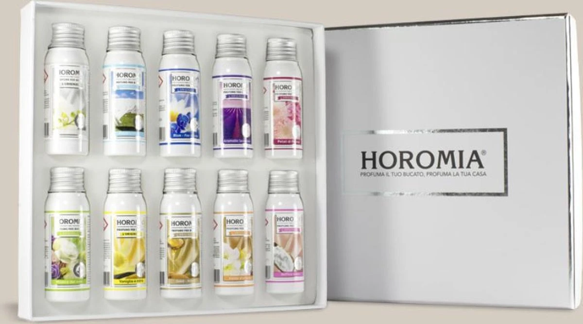 Horomia Geschenkset - Wasparfum Proefpakket - Horobox Silver - 10x 50ml Wasparfum 4 Horomia Geschenkset - Wasparfum Proefpakket - Horobox Silver - 10x 50ml Wasparfum - Afbeelding 2
