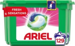 Ariel All In 1 Wasmiddel Pods Fresh Sensations - 3x43 Wasbeurten - Halfjaarbox -Huishoudelijke Schoonmaak 1200x728