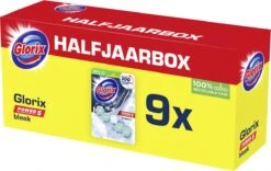 Glorix Power 5 Bleek Toiletblokken - 9 Stuks - Voordeelverpakking -Huishoudelijke Schoonmaak 1200x760 2