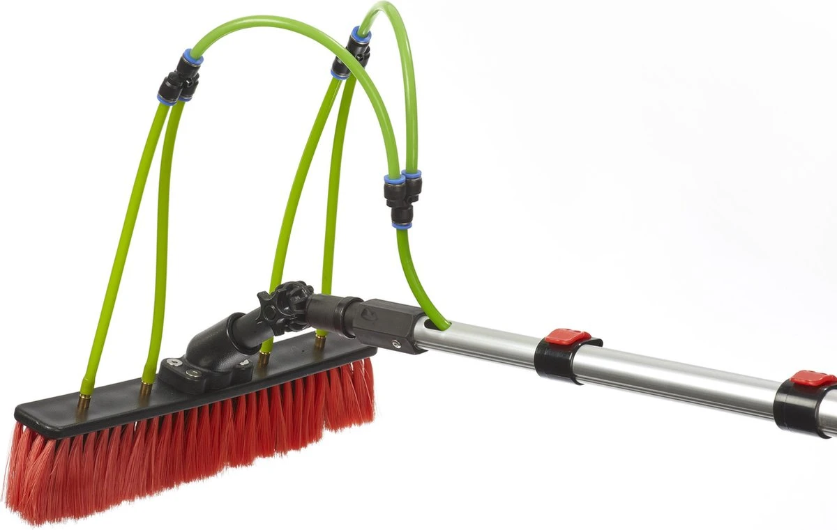 Aqua2Go Telescoopsteel 10,6 Meter - Lichtgewicht Aluminium - 40 Cm. Borstel - Ramen Wassen - Zonnepanelen 3 Aqua2Go Telescoopsteel 10,6 Meter - Lichtgewicht Aluminium - 40 Cm. Borstel - Ramen Wassen - Zonnepanelen - Afbeelding 2