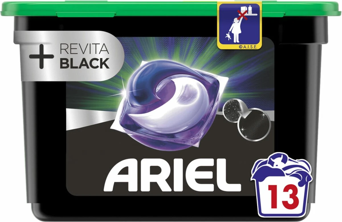 6x Ariel All-in-1 Pods+ Wasmiddelcapsules Revita Black 13 Stuks 5 6x Ariel All-in-1 Pods+ Wasmiddelcapsules Revita Black 13 Stuks - Afbeelding 3