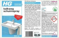 HG Kalkweg Schuimspray - 500ml - 100% Glans - Verwijdert En Voorkomt Kalk - Biologisch Afbreekbaar 13 HG Kalkweg Schuimspray - 500ml - 100% Glans - Verwijdert En Voorkomt Kalk - Biologisch Afbreekbaar -Huishoudelijke Schoonmaak 1200x791
