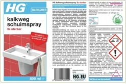 HG Kalkweg Schuimspray 3x Sterker - 500ml - Verwijdert Extreme Kalkresten - 100% Opgelost, 100% Resultaat -Huishoudelijke Schoonmaak 1200x802 1