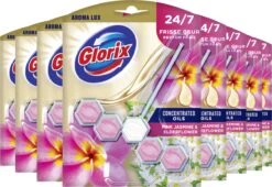 Glorix Aroma Lux Pink Jasmine & Elderflower Toiletblokken - 9 Stuks - Voordeelverpakking 15 Glorix Aroma Lux Pink Jasmine & Elderflower Toiletblokken - 9 Stuks - Voordeelverpakking -Huishoudelijke Schoonmaak 1200x827