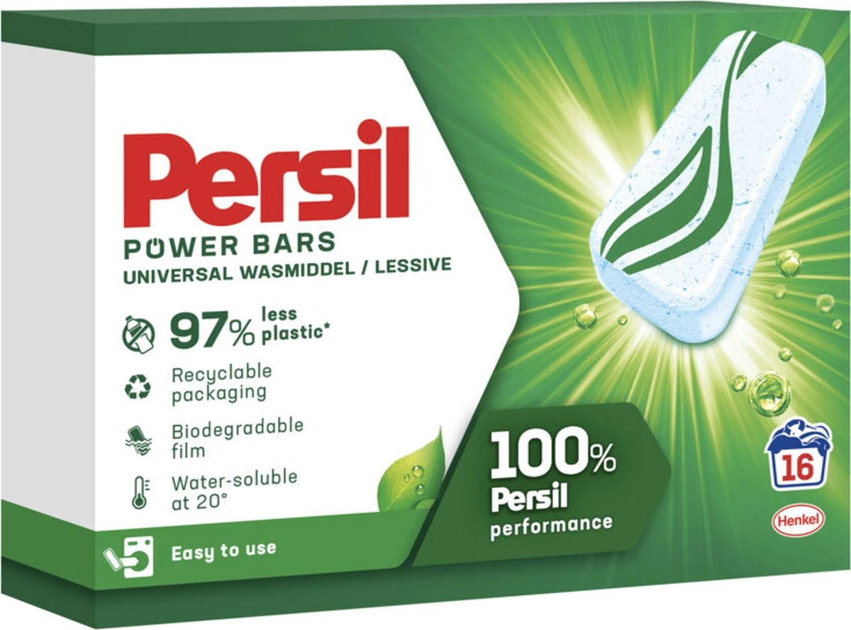 Persil® Persil Power Bars Universal Wasmiddel - Voordeelverpakking - 9 X 16 Wasbeurten 12 Persil® Persil Power Bars Universal Wasmiddel - Voordeelverpakking - 9 X 16 Wasbeurten - Afbeelding 10