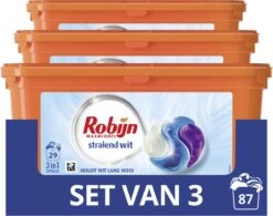 Robijn Stralend Wit Wascapsules - 3 X 29 Wasbeurten - Halfjaarbox 13 Robijn Stralend Wit Wascapsules - 3 X 29 Wasbeurten - Halfjaarbox -Huishoudelijke Schoonmaak 1200x947 1