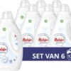 Robijn Stralend Wit Vloeibaar Wasmiddel - 6 X 20 Wasbeurten - Voordeelverpakking -Huishoudelijke Schoonmaak 1200x960