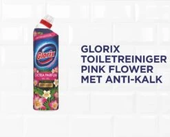 Glorix WC Powergel Toiletreiniger Pink Flower - 6 X 750 Ml - Voordeelverpakking -Huishoudelijke Schoonmaak 1200x961 5