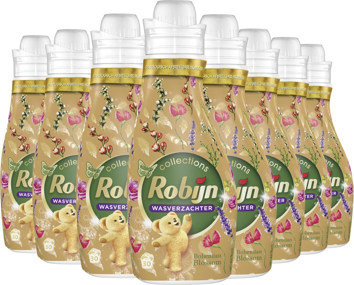Robijn Collections Bohemian Blossom Wasverzachter - 8 X 30 Wasbeurten - Voordeelverpakking 4 Robijn Collections Bohemian Blossom Wasverzachter - 8 X 30 Wasbeurten - Voordeelverpakking - Afbeelding 2