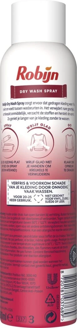 Robijn Pink Sensation Dry Wash Spray - 2 X 200 Ml - Voordeelverpakking 11 Robijn Pink Sensation Dry Wash Spray - 2 X 200 Ml - Voordeelverpakking -Huishoudelijke Schoonmaak 282x1200 1