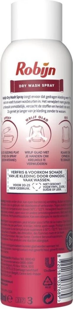 Robijn Pink Sensation Dry Wash Spray 200 Ml 11 Robijn Pink Sensation Dry Wash Spray 200 Ml -Huishoudelijke Schoonmaak 284x1200 2