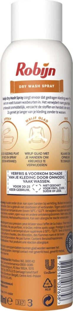 Robijn Original Dry Wash Spray - 6 X 200 Ml - Voordeelverpakking 17 Robijn Original Dry Wash Spray - 6 X 200 Ml - Voordeelverpakking -Huishoudelijke Schoonmaak 284x1200
