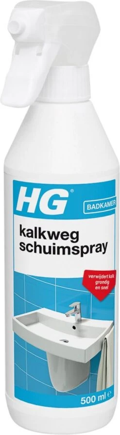 HG Kalkweg Schuimspray - 500ml - 100% Glans - Verwijdert En Voorkomt Kalk - Biologisch Afbreekbaar 17 HG Kalkweg Schuimspray - 500ml - 100% Glans - Verwijdert En Voorkomt Kalk - Biologisch Afbreekbaar -Huishoudelijke Schoonmaak 331x1200 3
