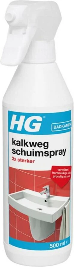HG Kalkweg Schuimspray 3x Sterker - 500ml - Verwijdert Extreme Kalkresten - 100% Opgelost, 100% Resultaat -Huishoudelijke Schoonmaak 333x1200 4