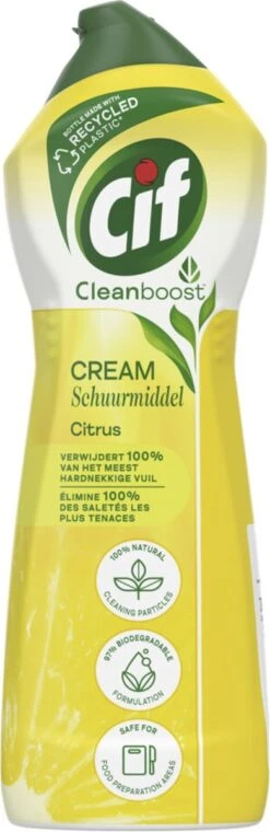 Cif CleanBoost Cream Citroen Schuurmiddel - 8 X 750 Ml - Voordeelverpakking 13 Cif CleanBoost Cream Citroen Schuurmiddel - 8 X 750 Ml - Voordeelverpakking -Huishoudelijke Schoonmaak 390x1200 2