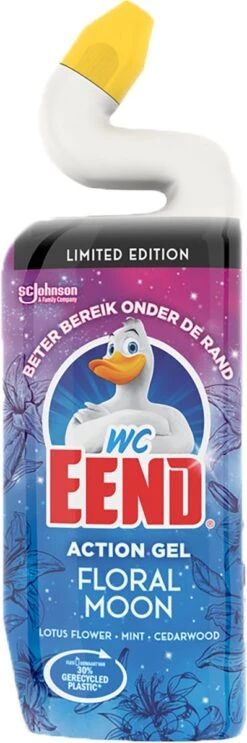 WC Eend Toiletreiniger Action Gel Floral Moon - 6x 750 Ml - Voordeelverpakking 10 WC Eend Toiletreiniger Action Gel Floral Moon - 6x 750 Ml - Voordeelverpakking -Huishoudelijke Schoonmaak 399x1200 1