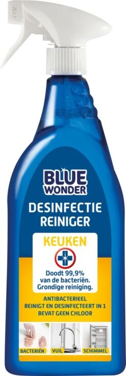 Blue Wonder Desinfectie Reiniger Keuken - Antibacterieel - Reinigt En Desinfecteert - 750ml