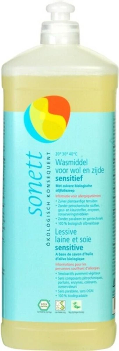 Sonett Wasmiddel Wol & Zijde 3 Sonett Wasmiddel Wol & Zijde
