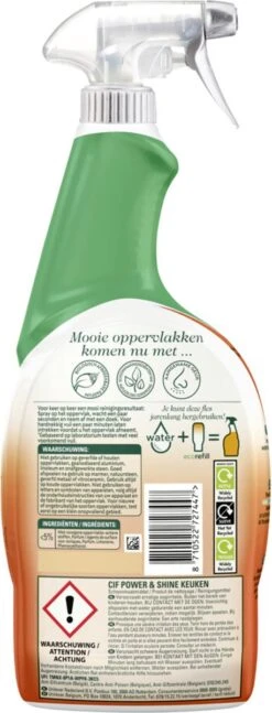 Cif CleanBoost Power & Shine Keuken Spray - 6 X 750 Ml - Voordeelverpakking 13 Cif CleanBoost Power & Shine Keuken Spray - 6 X 750 Ml - Voordeelverpakking -Huishoudelijke Schoonmaak 458x1200 1