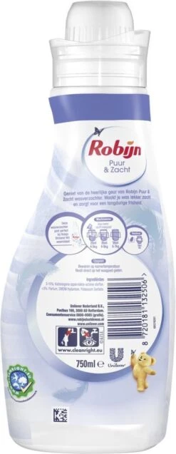 Robijn Puur & Zacht Wasverzachter - 4 X 30 Wasbeurten - Voordeelverpakking 10 Robijn Puur & Zacht Wasverzachter - 4 X 30 Wasbeurten - Voordeelverpakking -Huishoudelijke Schoonmaak 465x1200 1