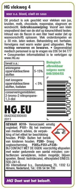 HG Vlekweg 4 - 50ml - Voor Onder Andere Saus En Kruiden 8 HG Vlekweg 4 - 50ml - Voor Onder Andere Saus En Kruiden -Huishoudelijke Schoonmaak 481x1200 1