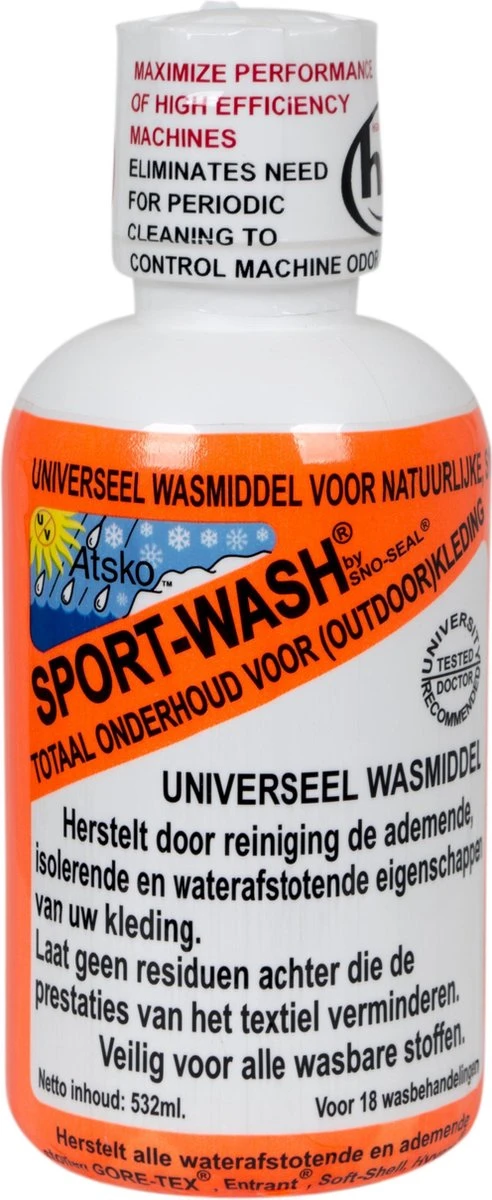 Atsko - Wasmiddel - Sport-Wash - Universeel - 500 Ml 4 Atsko - Wasmiddel - Sport-Wash - Universeel - 500 Ml - Afbeelding 2