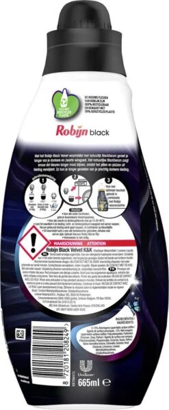 Robijn Klein & Krachtig Black Velvet Vloeibaar Wasmiddel - 8 X 19 Wasbeurten - Voordeelverpakking 14 Robijn Klein & Krachtig Black Velvet Vloeibaar Wasmiddel - 8 X 19 Wasbeurten - Voordeelverpakking -Huishoudelijke Schoonmaak 495x1200 14