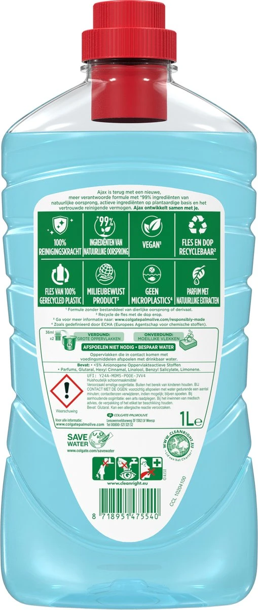 Ajax® Ajax Allesreiniger Fête Des Fleurs Jasmijn 6 X 1L - Voordeelverpakking 4 Ajax® Ajax Allesreiniger Fête Des Fleurs Jasmijn 6 X 1L - Voordeelverpakking - Afbeelding 2