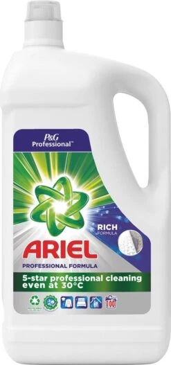 Ariel - Proffesional - Vloeibaar Wasmiddel - Regular - 100 Wasbeurten - 5L - -Huishoudelijke Schoonmaak 562x1200 1