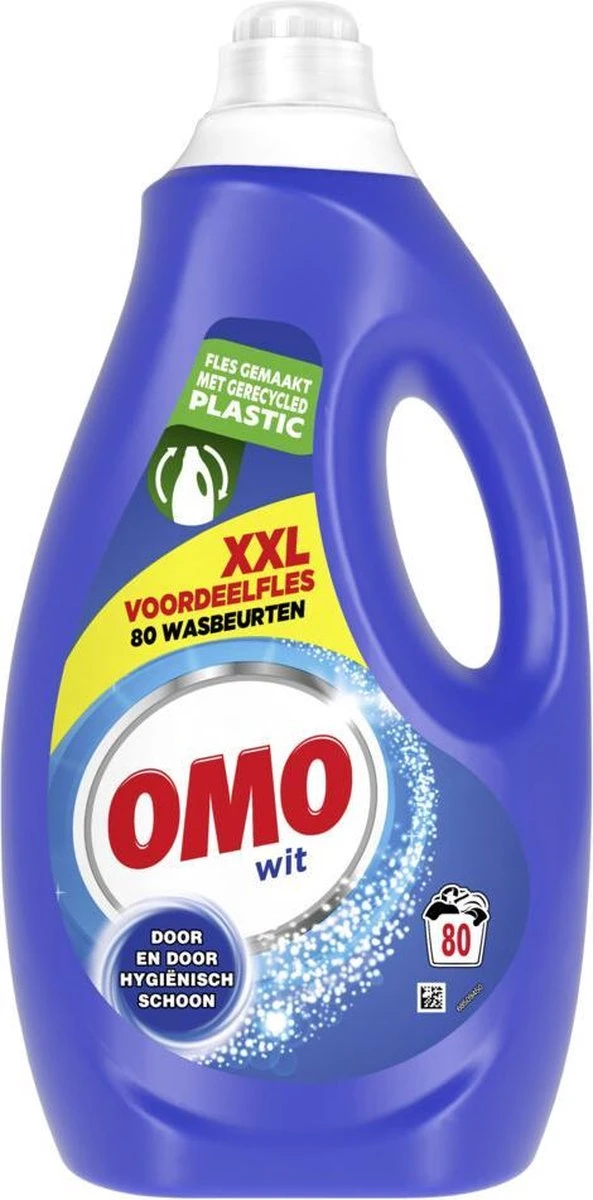 Omo Wit XXL Vloeibaar Wasmiddel - 80 Wasbeurten - Voordeelfles 3 Omo Wit XXL Vloeibaar Wasmiddel - 80 Wasbeurten - Voordeelfles