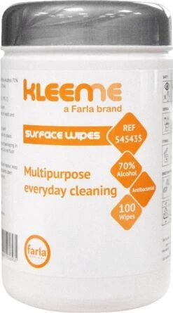 Schoonmaakdoekjes - Ontsmettingsdoekjes - Desinfectiedoekjes - Desinfectie Doekjes - KleenMe - Alcohol Doekjes - Alcoholdoekjes - Allesreiniger Zachte Antibacteriële Alcohol Wipes- 100 Doekjes - Met Dispenser - 70% Alcohol - 185 X 110mm -Huishoudelijke Schoonmaak 666x1200