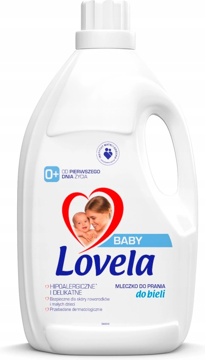 Lovela - Wasmiddel - Hypoallergene Melk - Voor Het Wassen Van Baby & Witte Kleding - 4,5l 3 Lovela - Wasmiddel - Hypoallergene Melk - Voor Het Wassen Van Baby & Witte Kleding - 4,5l