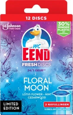 WC-Eend Fresh Discs Floral Moon + Navulling 12 Discs -Huishoudelijke Schoonmaak 767x1200 3