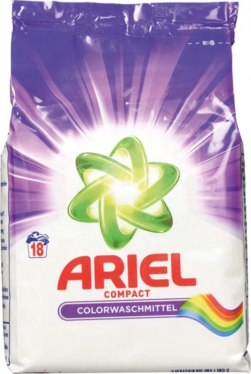 Ariel Waspoeder Compact Kleurbescherming 18 Wasbeurten - 1350g 3 Ariel Waspoeder Compact Kleurbescherming 18 Wasbeurten - 1350g