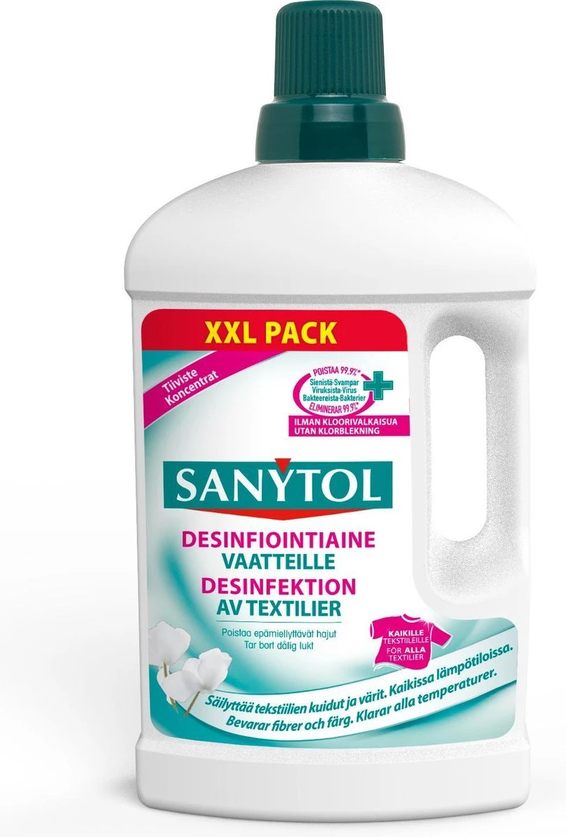 SANYTOL Desinfectiemiddel Voor Wasgoed Met Witte Bloemen - 1L - Antibacterieel 3 SANYTOL Desinfectiemiddel Voor Wasgoed Met Witte Bloemen - 1L - Antibacterieel