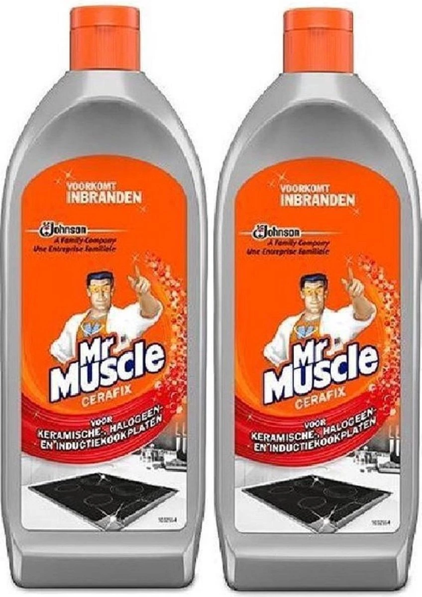 Mr. Muscle - Cera-Fix Voor Keramische - Halogeen En Inductie Kookplaten - Kookplaatreiniger - 2 X 200 Ml 3 Mr. Muscle - Cera-Fix Voor Keramische - Halogeen En Inductie Kookplaten - Kookplaatreiniger - 2 X 200 Ml