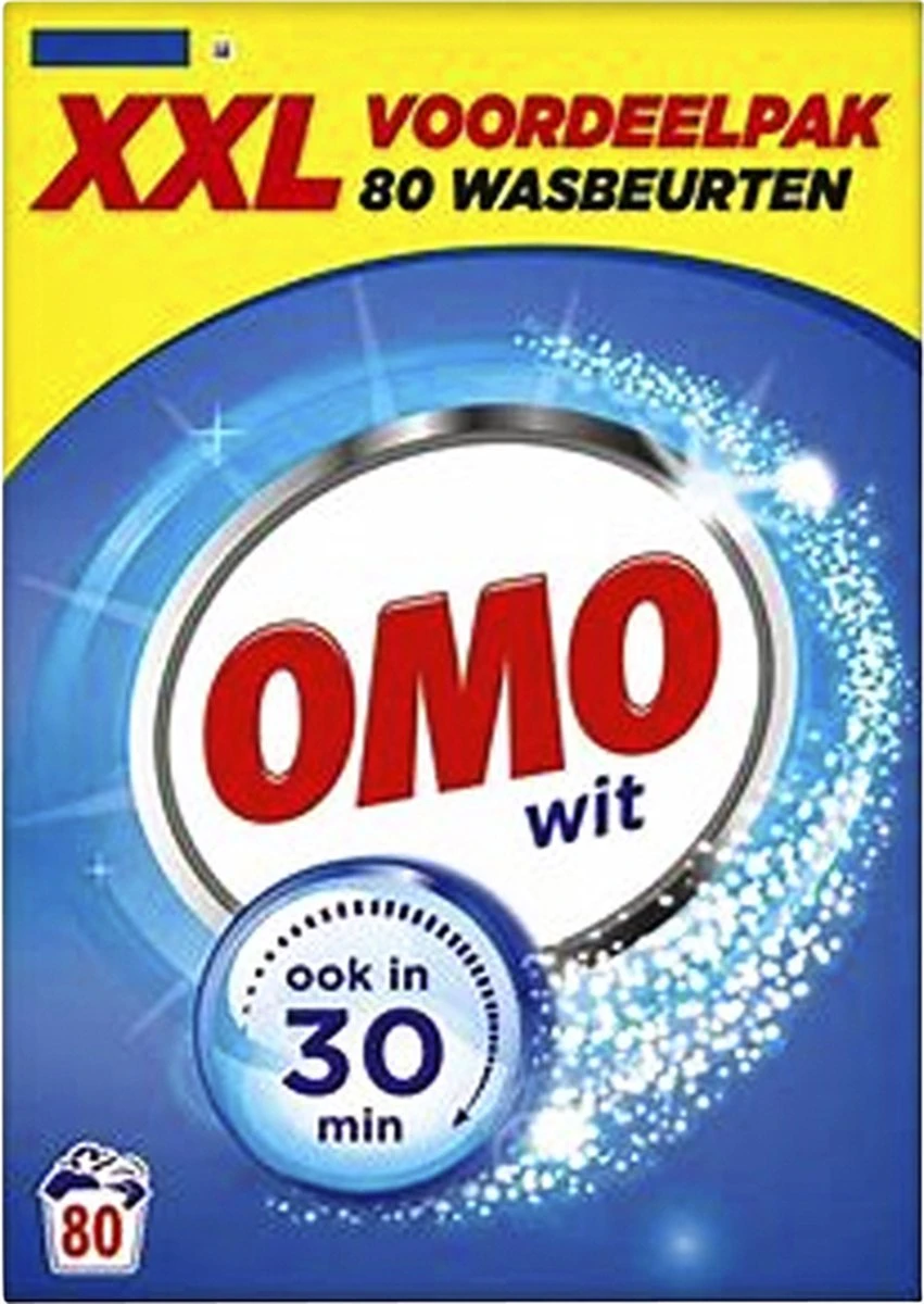 Omo Wit XXL Waspoeder 80 Wasbeurten 12 Omo Wit XXL Waspoeder 80 Wasbeurten - Afbeelding 10