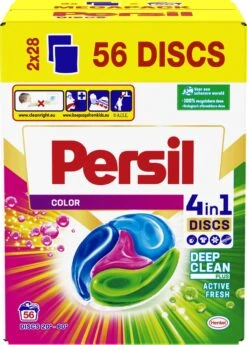 Persil® Persil 4in1 Discs Color Wascapsules - Wasmiddel Capsules - Voordeelverpakking - 2x28 Wasbeurten -Huishoudelijke Schoonmaak 858x1200